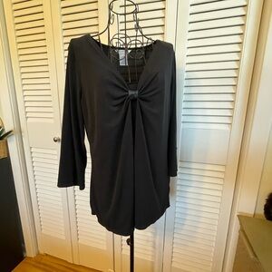 Vintage 90s/Y2K Ladies Black Office Siren Top